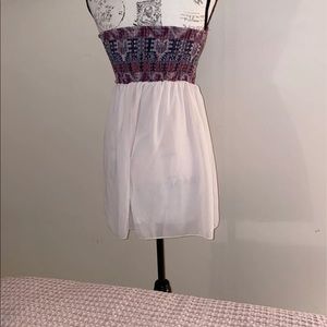Rue 21 Red & Cream Tribal Dress